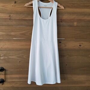 NEW Prince Womens White Racerback Tennis‎ Dress Built in Undershorts Size L